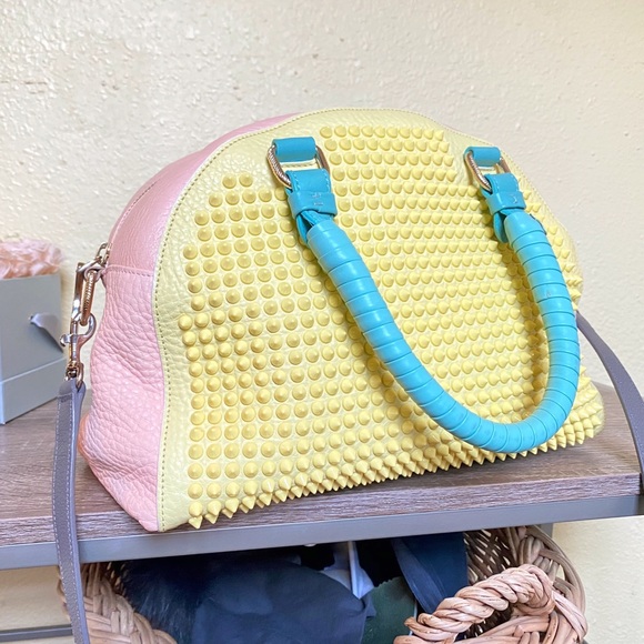 Christian Louboutin Handbags - Auth Christian Louboutin RARE Pastel Panettone Bag